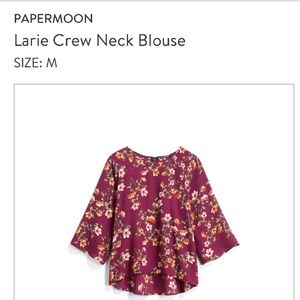 Papermoon Laurie Crew Neck  blouse